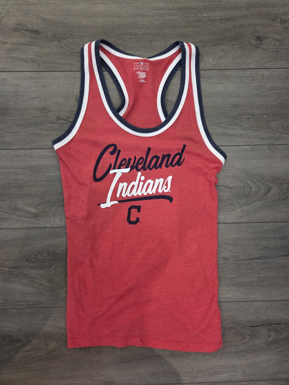 Cleveland Indians -Genuine Merchandise Red Racerback Tank - Size Small